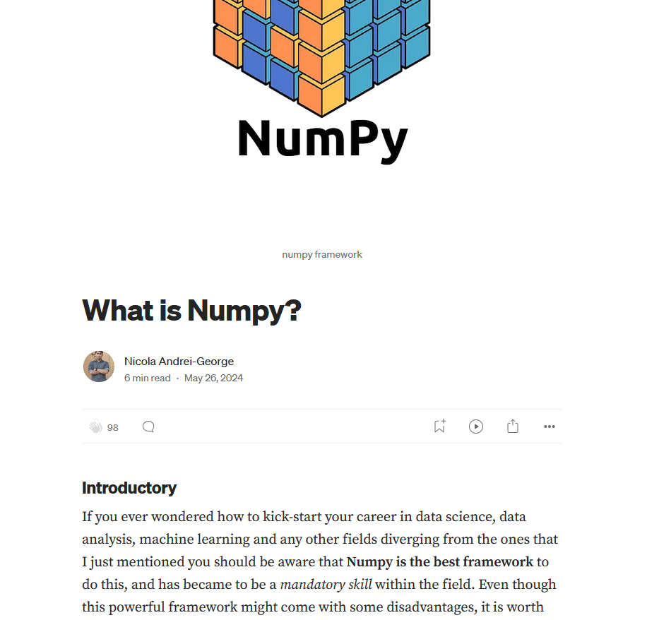 What is Numpy?