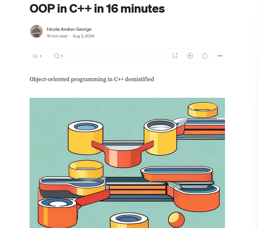 OOP in C++ in 16 minutes